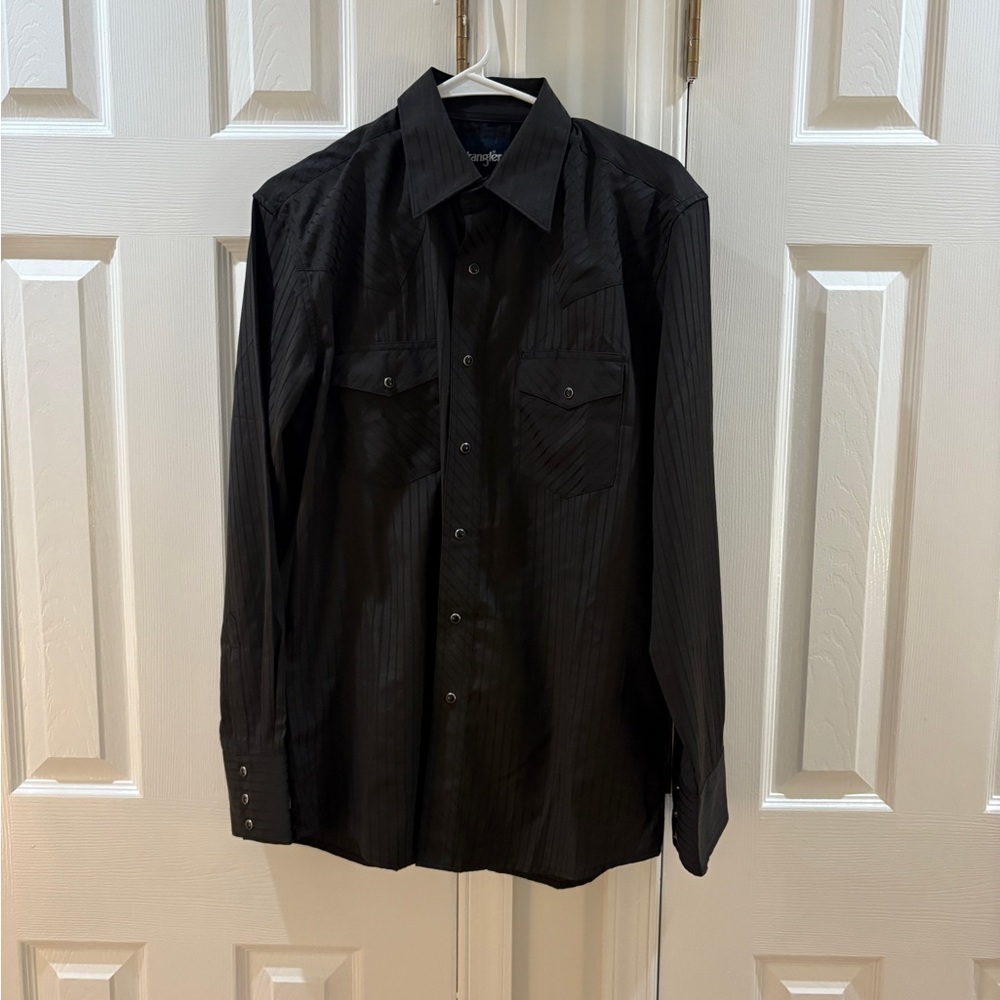 Men’s black western shirt